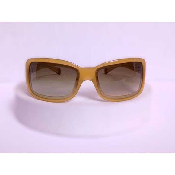 DKNY DY4002 3028/13 62-16-120 Honey with Brown Fade Lens Wrap Sunglasses - Picture 2 of 13